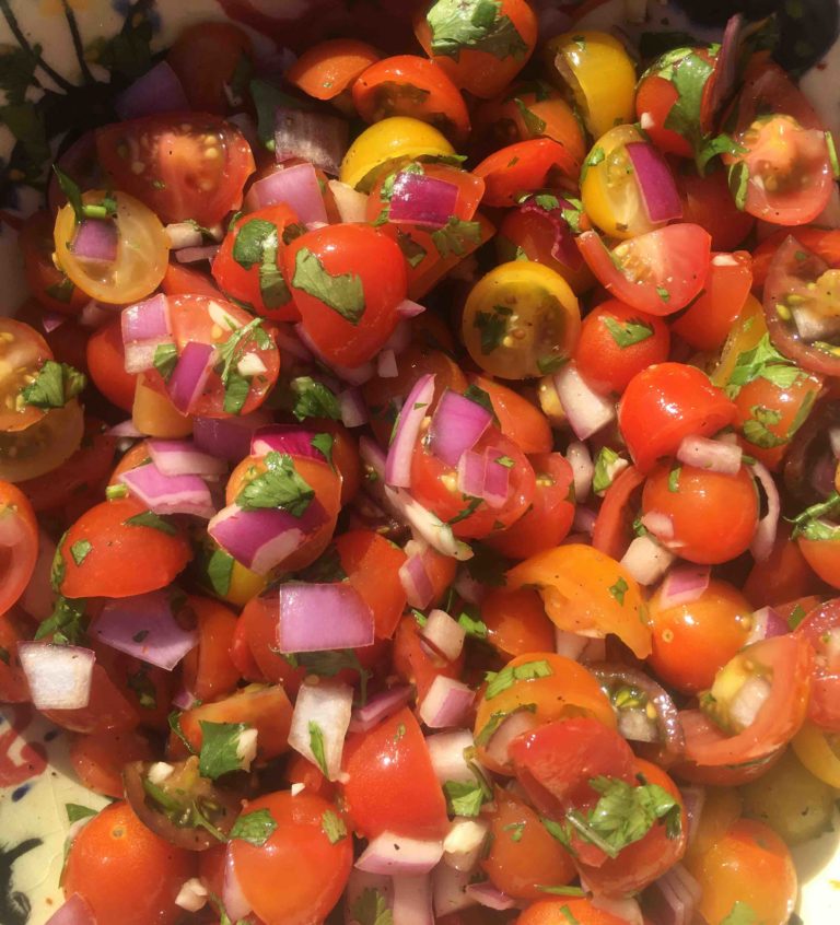 heirloom cherry tomato salsa rocket market