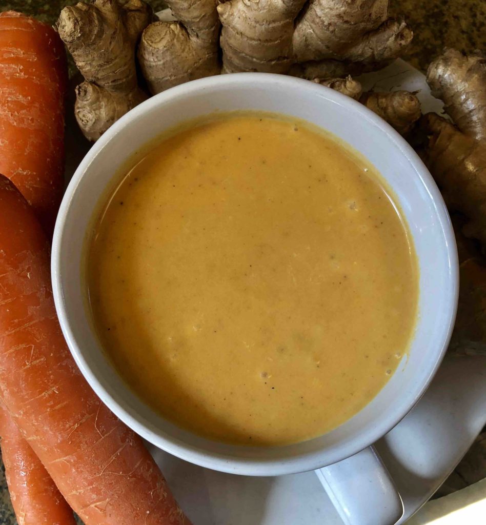 shilo’s carrot ginger soup rocket market