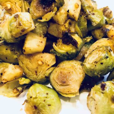 pineapple roasted brussel sprouts