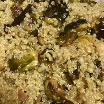 shilo’s brussel sprout quinoa