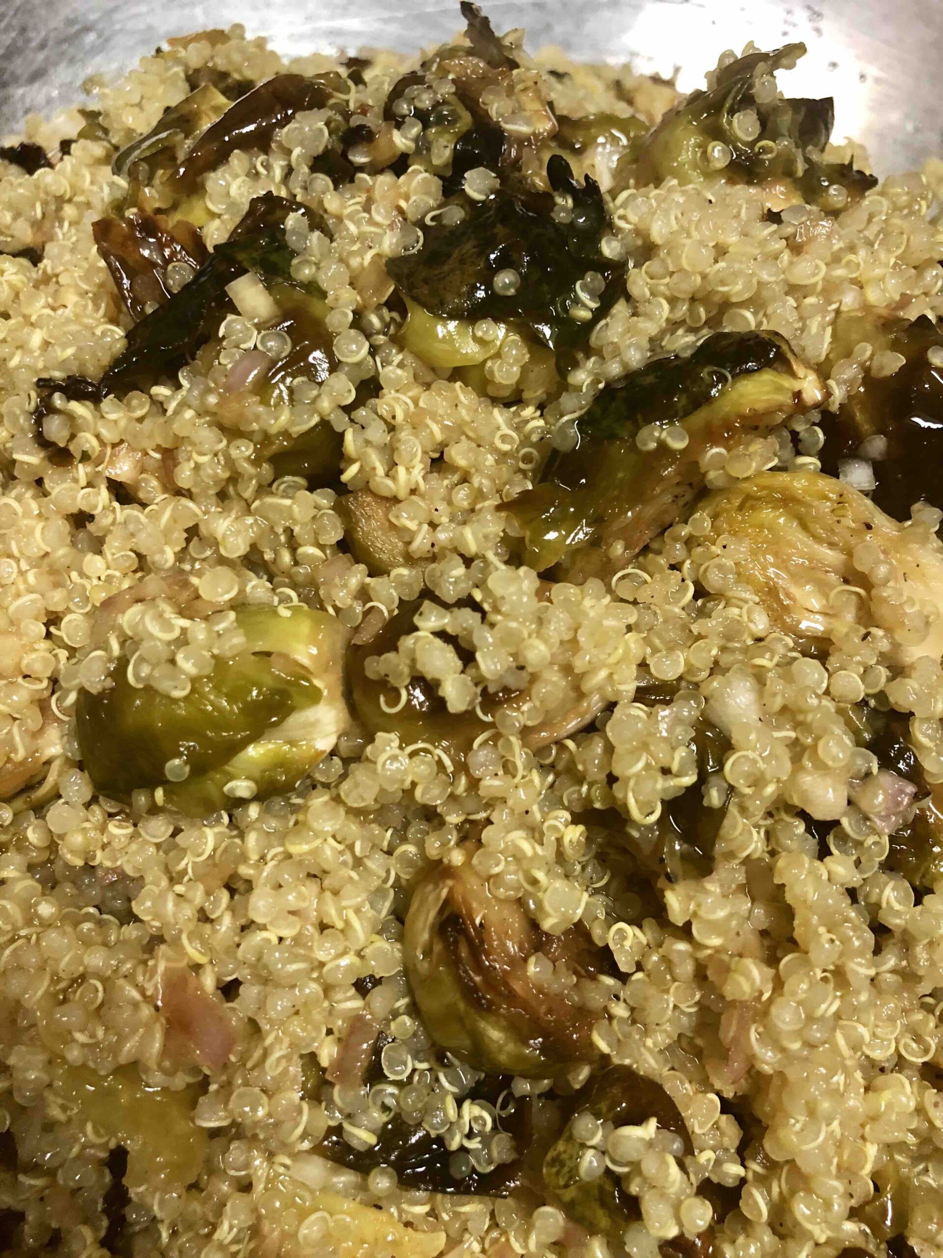 shilo’s brussel sprout quinoa
