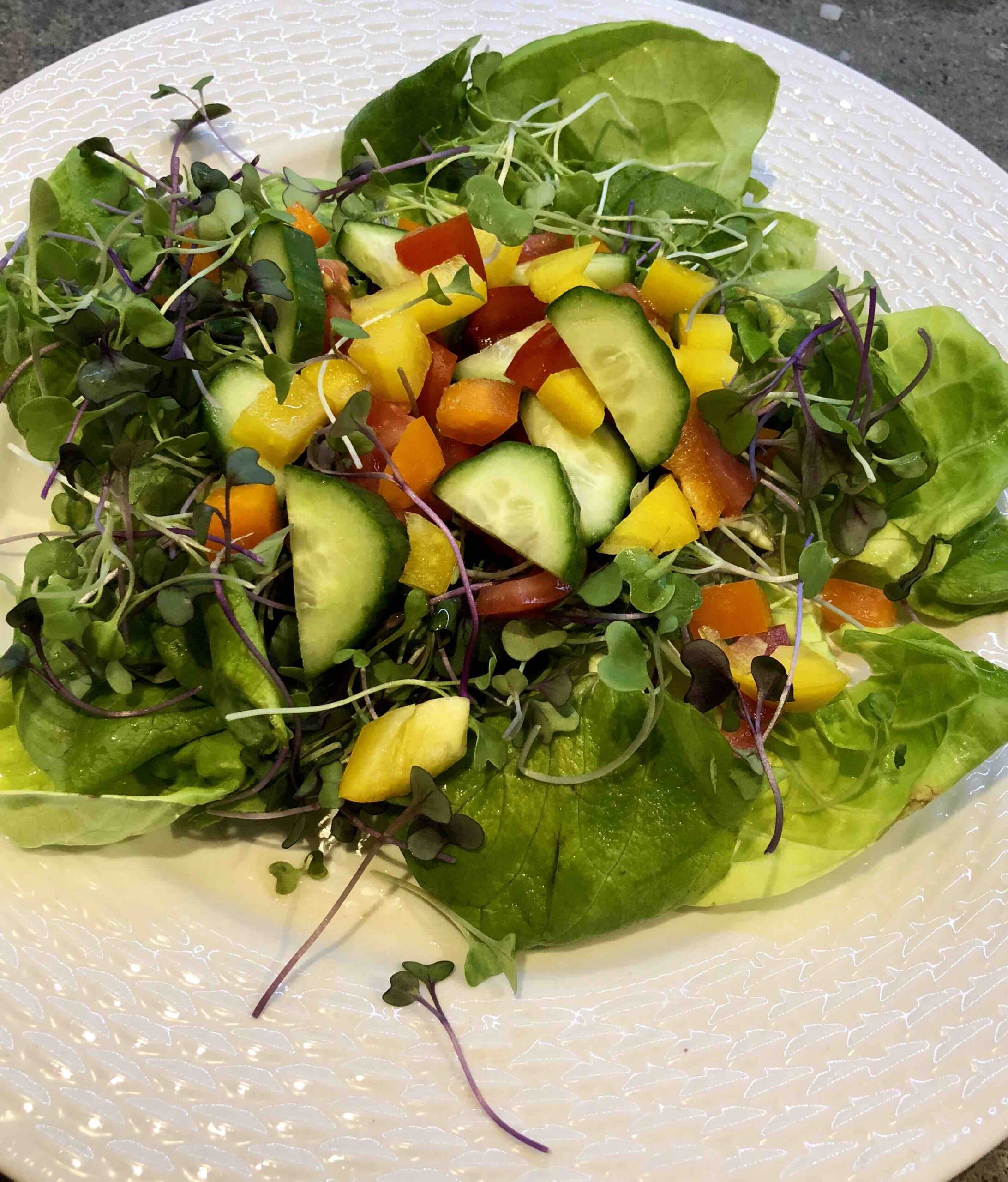 local micro green salad rocket market