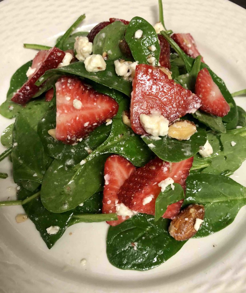 Spinach/Feta/Strawberry/Salad rocket market